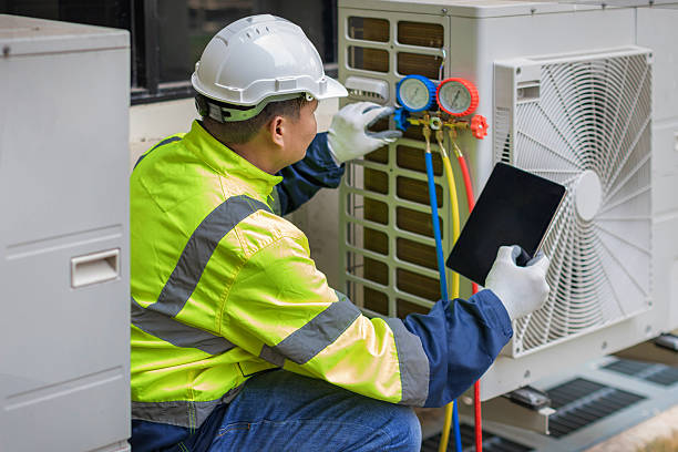 Professional Emergency Hvac Repair technician working in Hummelstown, PA